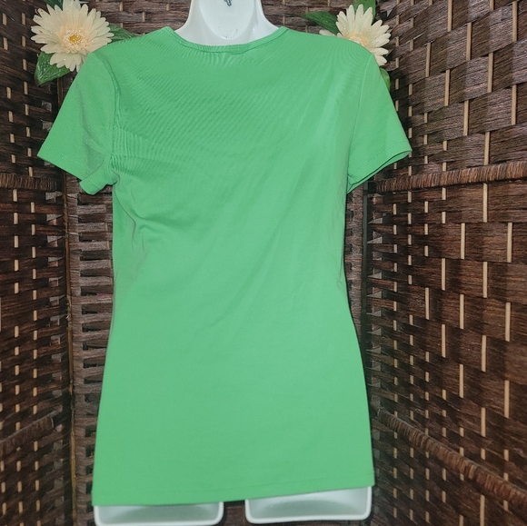 Lauren Ralph Lauren Shirt  Short Sleeve color green good condition - Picture 2 of 6